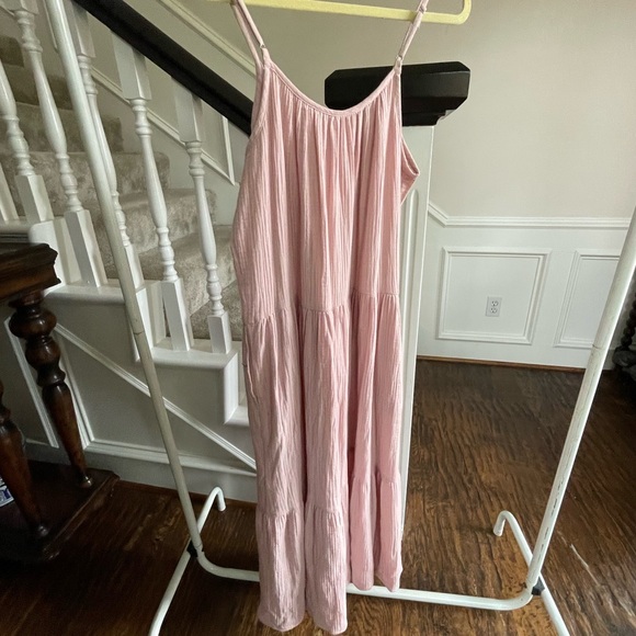 Magaschoni Pale Pink Sleeveless Midi Dress - Picture 5 of 9